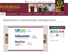 Tablet Screenshot of marshallfurniture.com